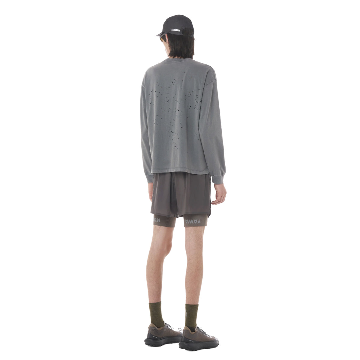 MothTech Long Tee Faded Black