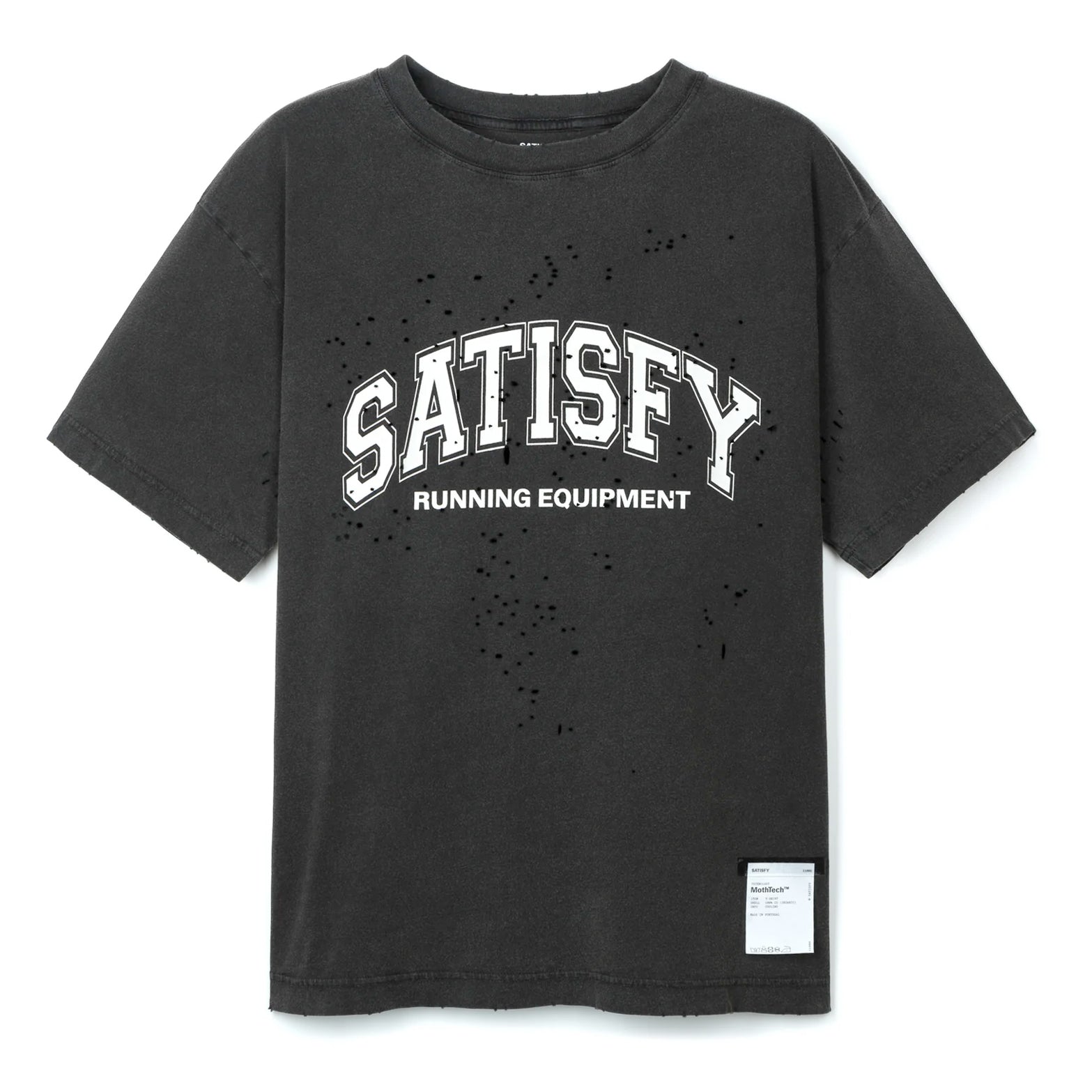 MothTech Tee Aged Black v4 - Achilles Heel