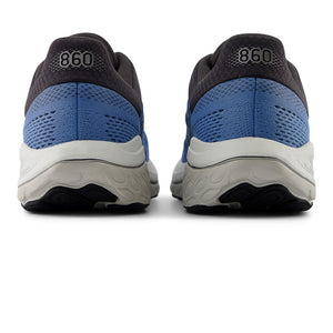New Balance Men's 860v14 Wide Fit Running Shoes Blue Laguna / Black Cement / Grey Matter - achilles heel