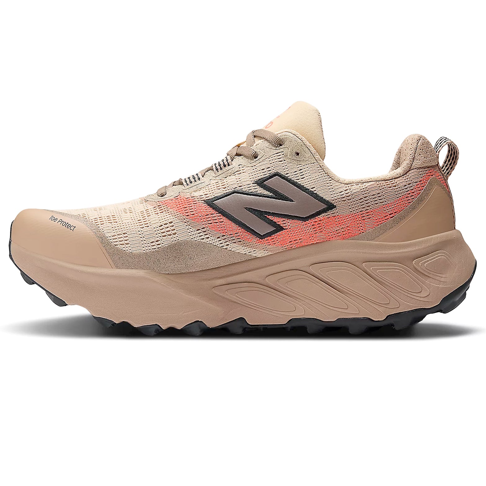 Men's Fresh Foam X Hierro v9 Trail Running Shoes Desert Clay / Earth Shadow / Urgent Red - Achilles Heel