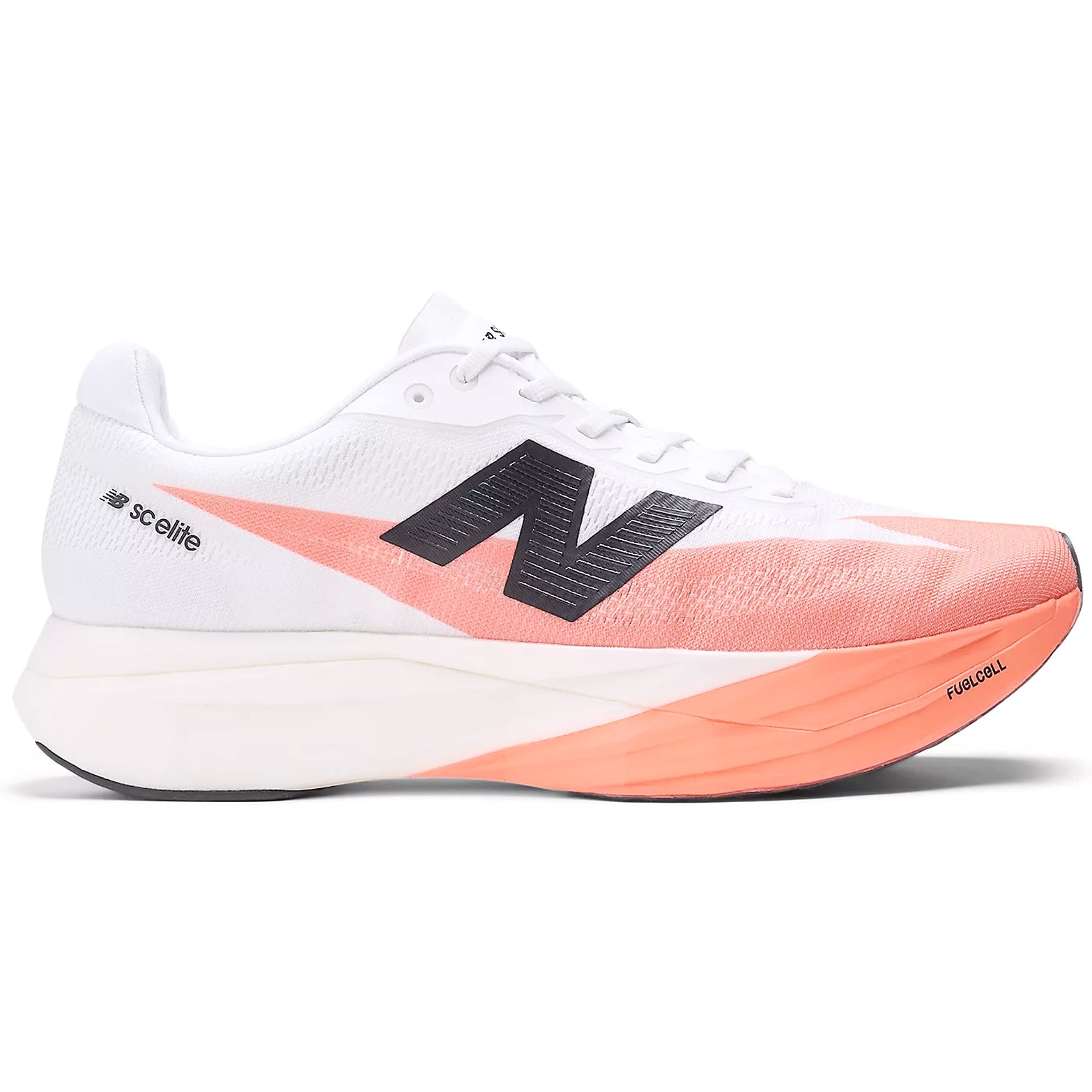 Men's FuelCell SuperComp Elite v5 Running Shoes Urgent Red / White / Black - Achilles Heel