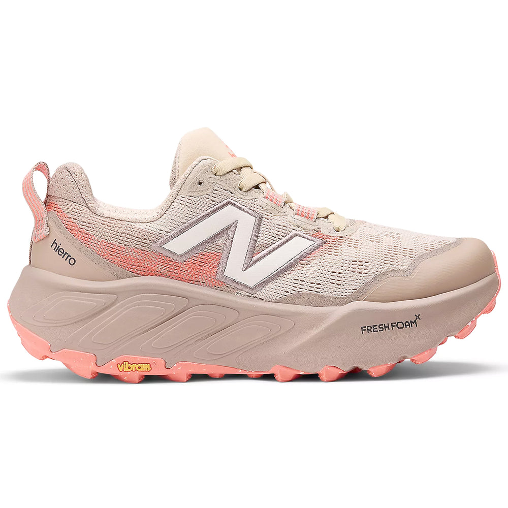 New Balance Women's Fresh Foam X Hierro v9 Trail Running Shoes Desert Clay / Urgent Red / Urgent Red - achilles heel