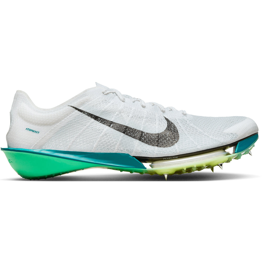Nike Air Zoom Victory 2 Running Spikes White / Black / Bright Spruce / Electric Algae - achilles heel