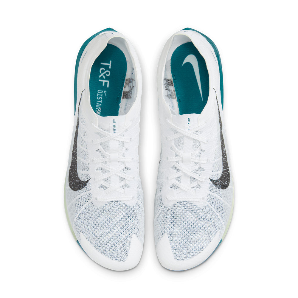 Nike Air Zoom Victory 2 Running Spikes White / Black / Bright Spruce / Electric Algae - achilles heel