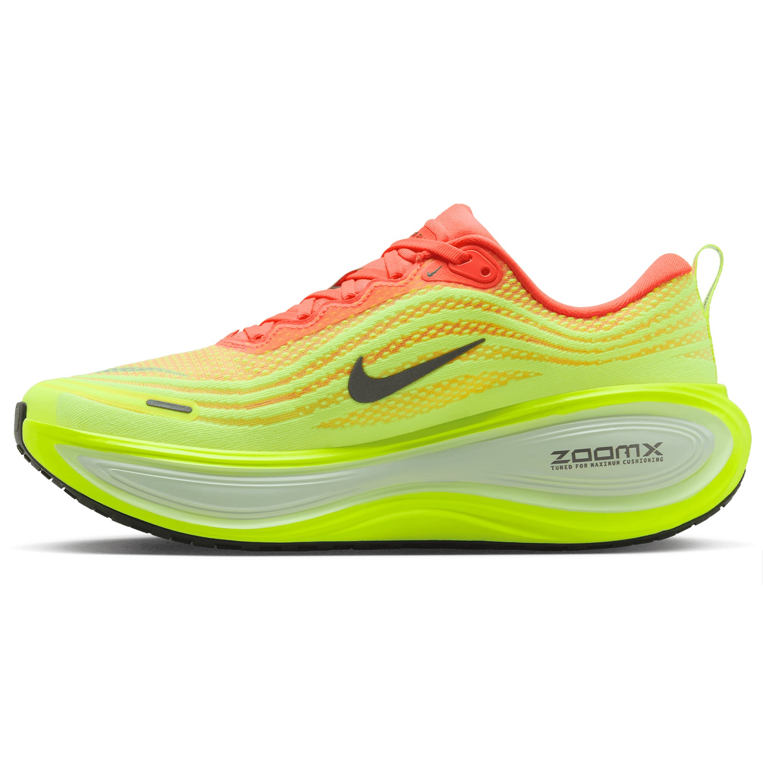 Men's Air Zoom Vomero Plus Running Shoes Bright Mango / Volt / Barely Volt / Metallic Dark Grey - Achilles Heel