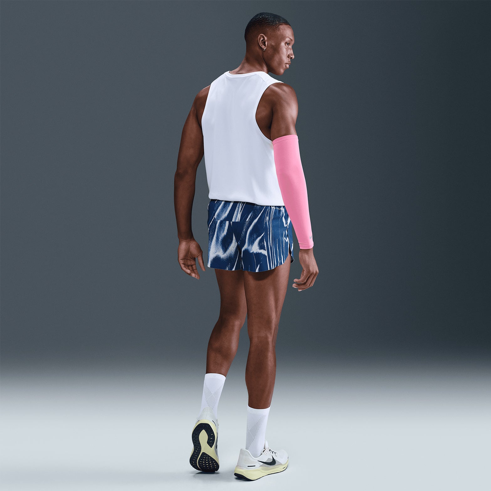 Men's Dri-FIT AeroSwift ADV 2 Inch Running Shorts Coastal Blue / White - Achilles Heel