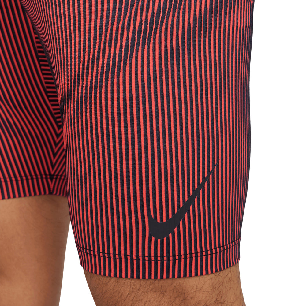 Nike Men's Dri-FIT AeroSwift ADV Half Tights Black / Bright Crimson / Obsidian / Black - Achilles Heel