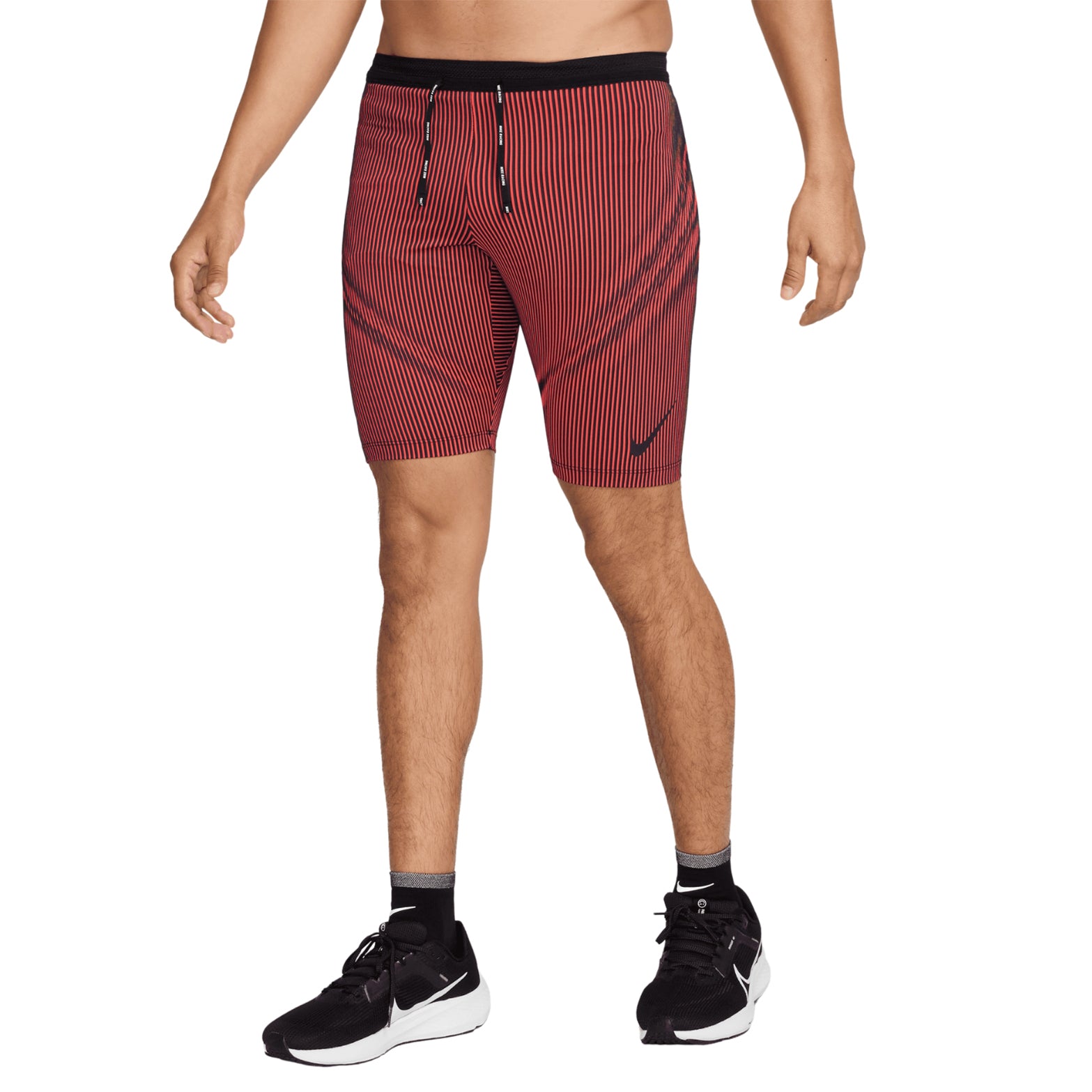 Men's Dri-FIT AeroSwift ADV Half Tights Black / Bright Crimson / Obsidian / Black - Achilles Heel