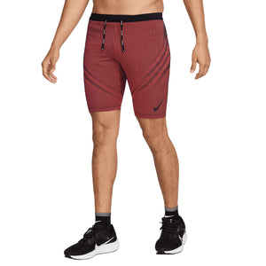 Nike Men's Dri-FIT AeroSwift ADV Half Tights Black / Bright Crimson / Obsidian / Black - Achilles Heel