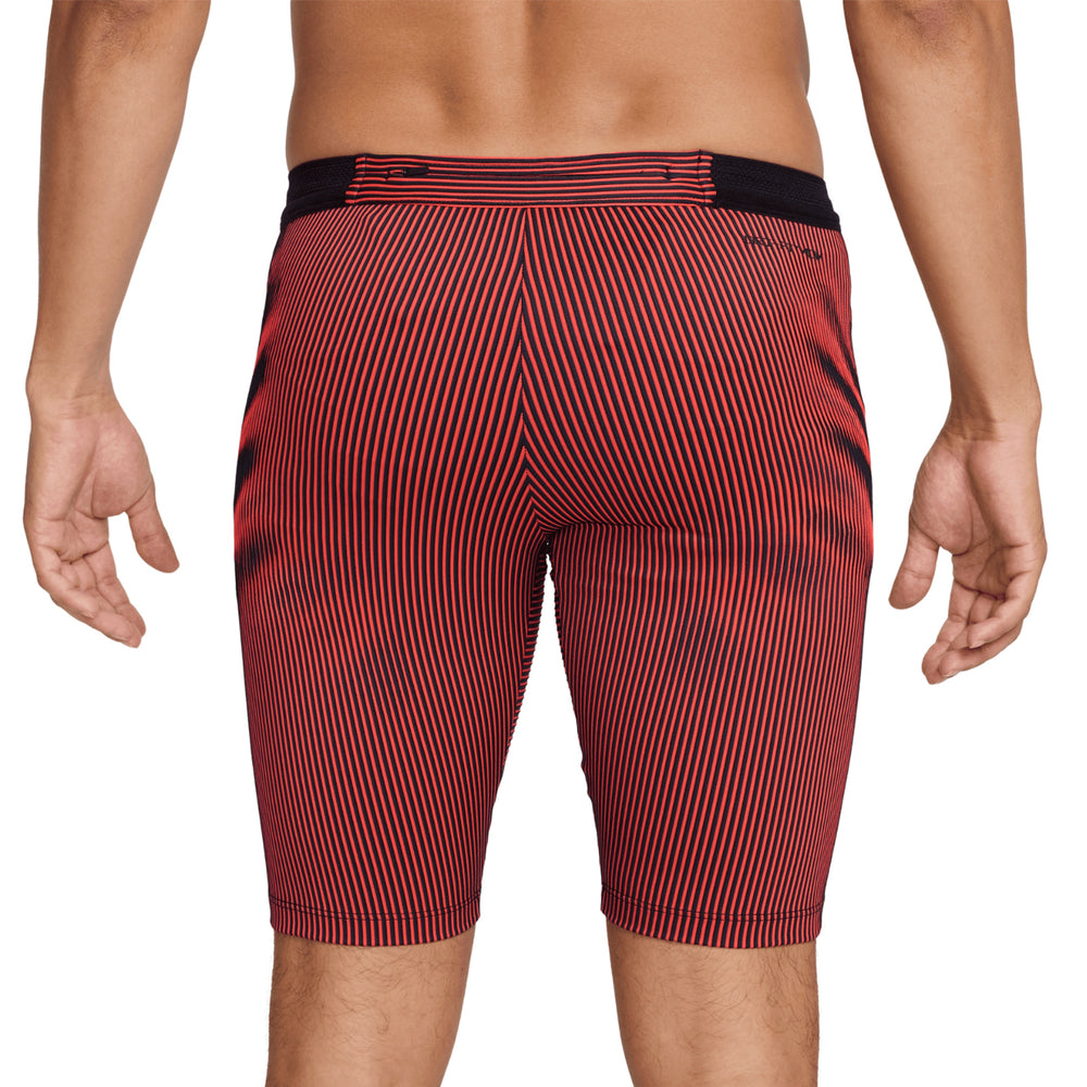 Nike Men's Dri-FIT AeroSwift ADV Half Tights Black / Bright Crimson / Obsidian / Black - Achilles Heel