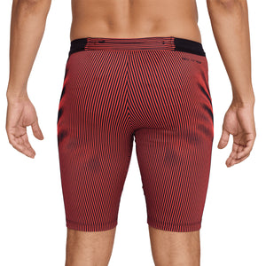 Nike Men's Dri-FIT AeroSwift ADV Half Tights Black / Bright Crimson / Obsidian / Black - Achilles Heel