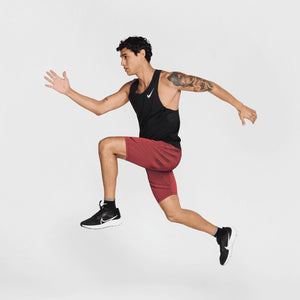Nike Men's Dri-FIT AeroSwift ADV Half Tights Black / Bright Crimson / Obsidian / Black - Achilles Heel