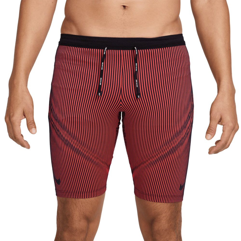 Nike Men's Dri-FIT AeroSwift ADV Half Tights Black / Bright Crimson / Obsidian / Black - Achilles Heel