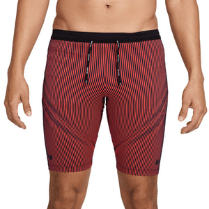 Nike Men's Dri-FIT AeroSwift ADV Half Tights Black / Bright Crimson / Obsidian / Black - Achilles Heel