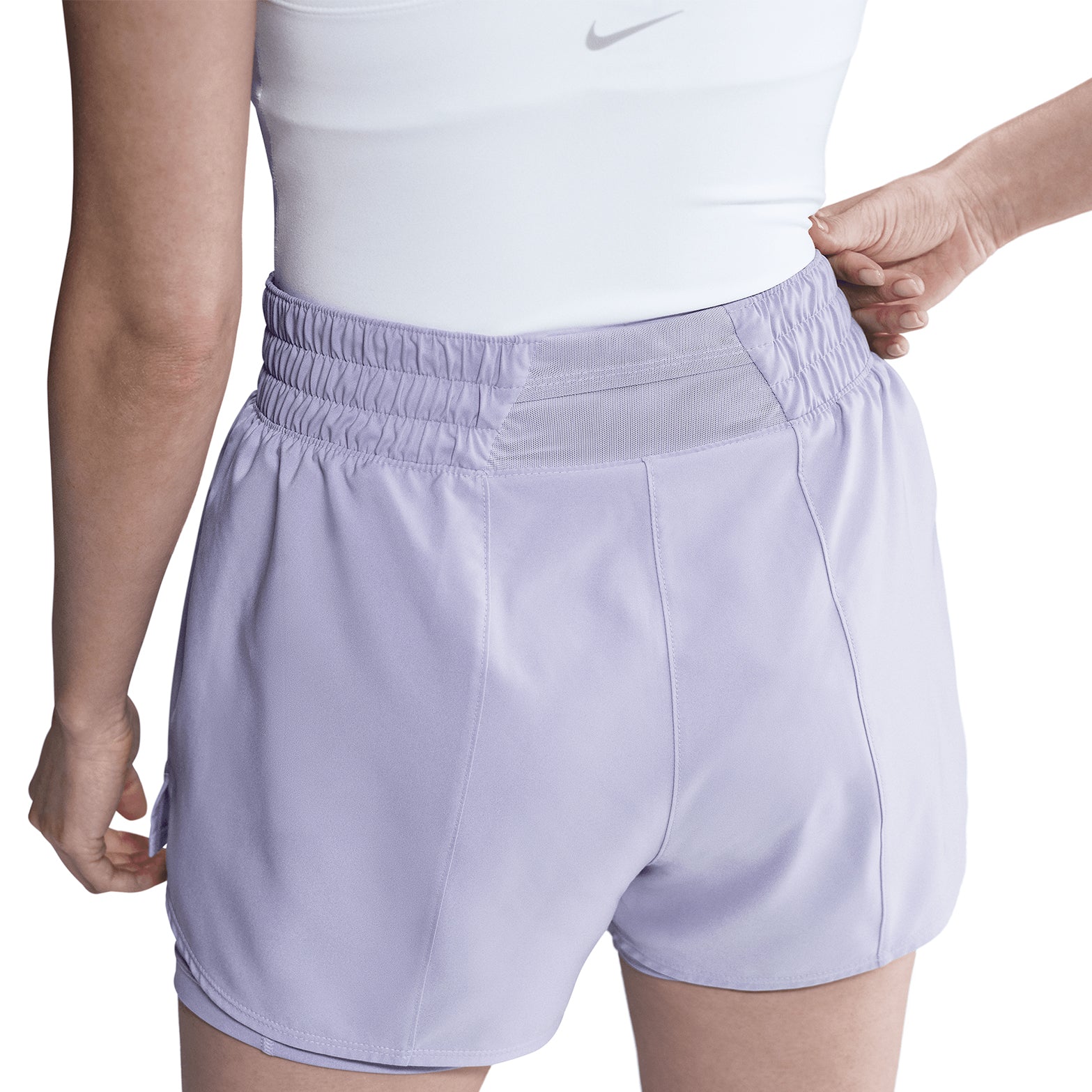 Women's Dri-FIT High-Waisted 3 Inch 2 in 1 Shorts Lilac Ice - Achilles Heel