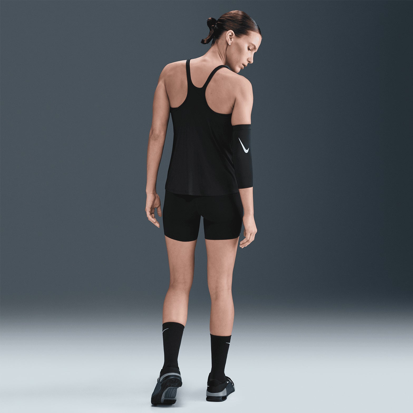 Women's Dri-FIT One Classic Strappy Tank Black / White - Achilles Heel
