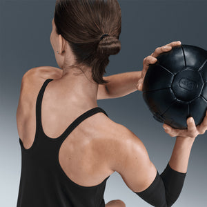 Nike Women's Dri-FIT One Classic Strappy Tank Black / White - achilles heel