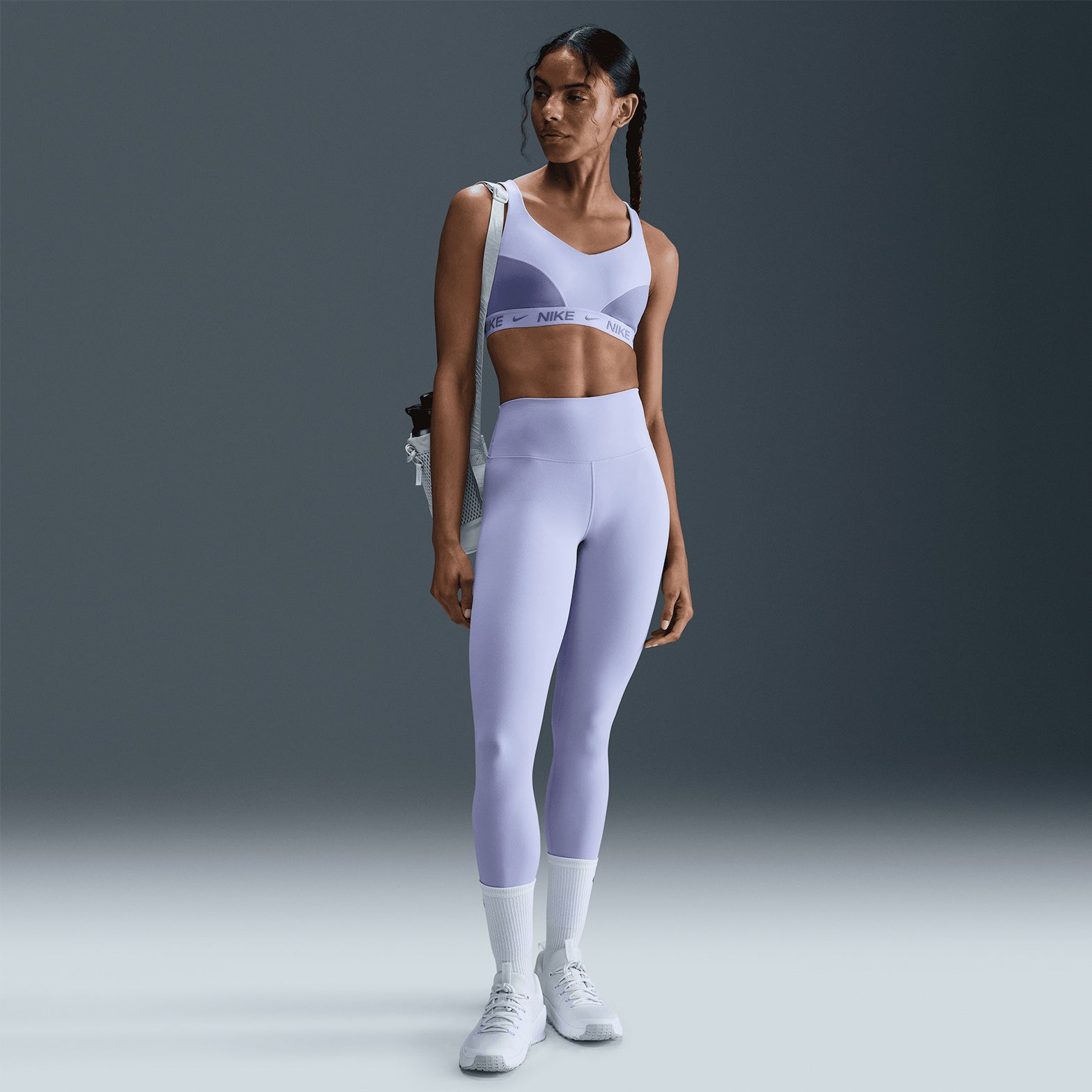 Women's Indy High-Support Sports Bra Lilac Ice / Dusty Amethyst - Achilles Heel