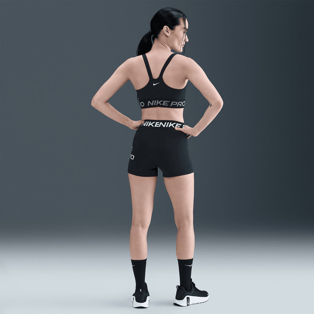 Nike Women's Light-Support Sports Bra Black / White - achilles heel