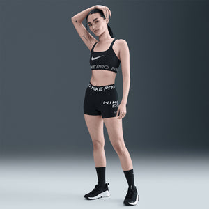 Nike Women's Light-Support Sports Bra Black / White - achilles heel