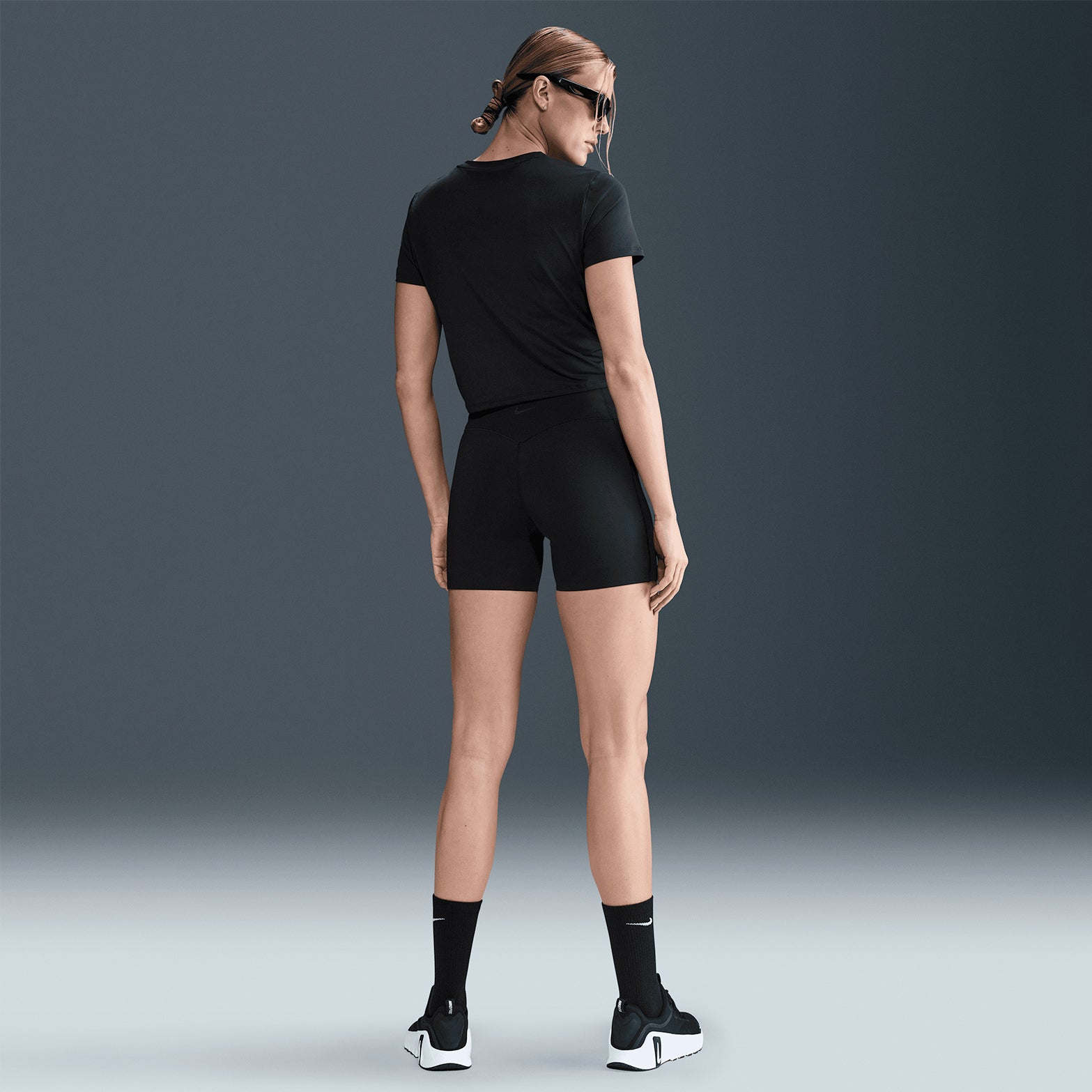 Women's One Dri-FIT Classic Twist Tee Black / White - Achilles Heel