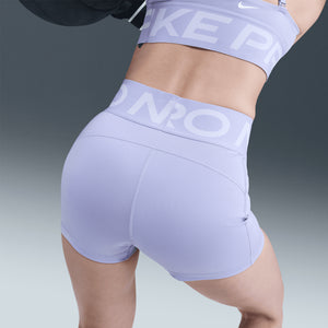 Nike Women's Pro Sculpt 3 Inch Short Lilac Ice / White - achilles heel