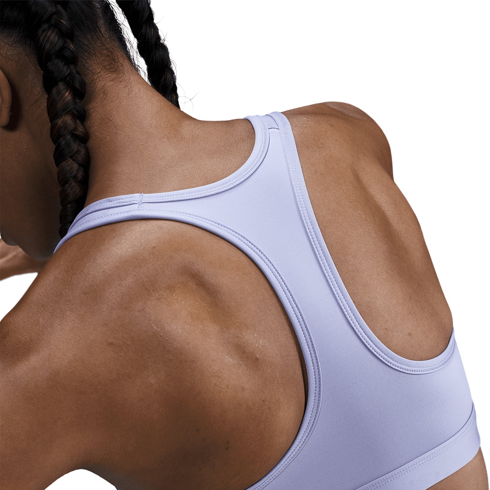 Women's Swoosh Medium-Support Sports Bra Lilac Ice / White - Achilles Heel