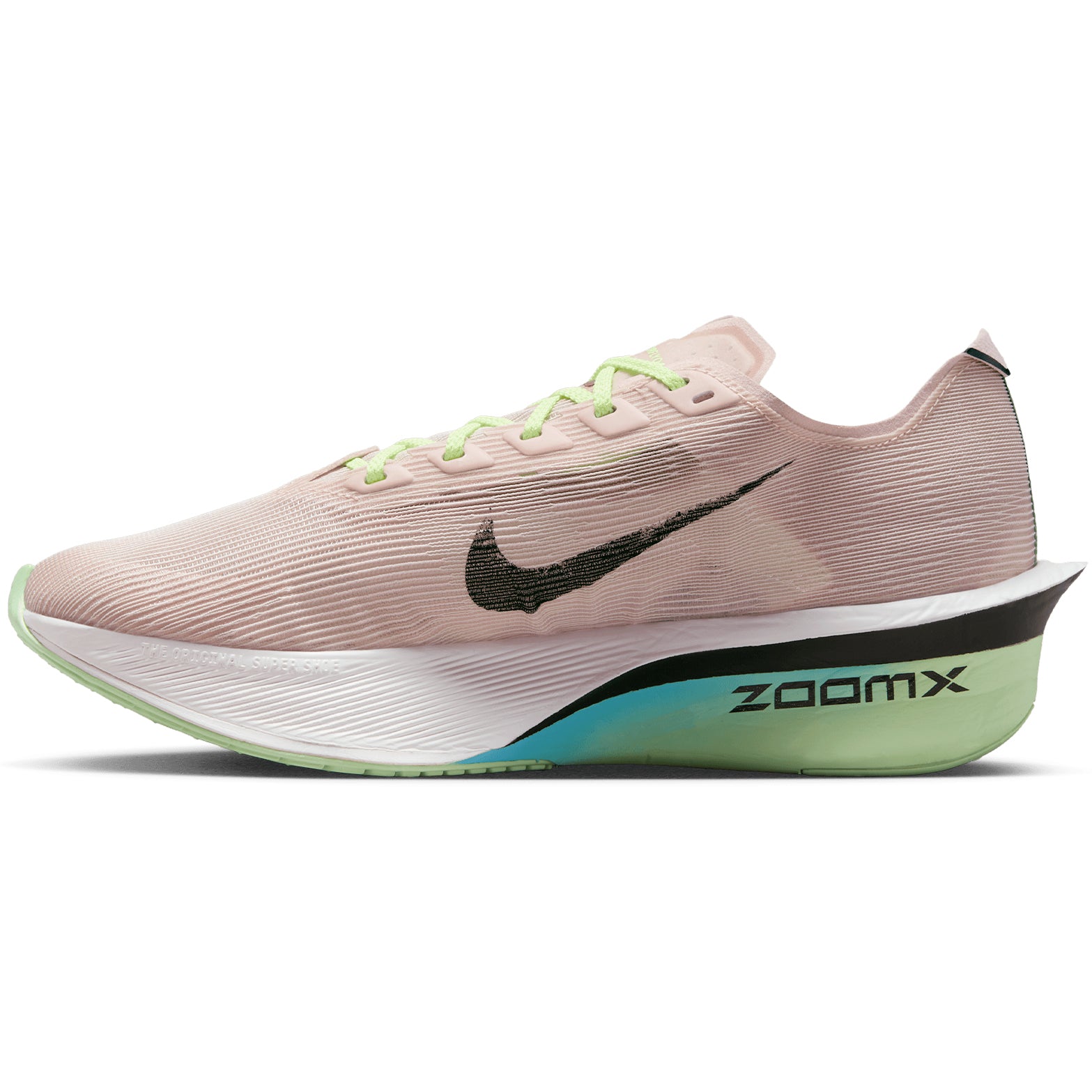 Women's Vaporfly 4 Running Shoes Silt Red / Black / Barely Volt / Pearl Pink - Achilles Heel