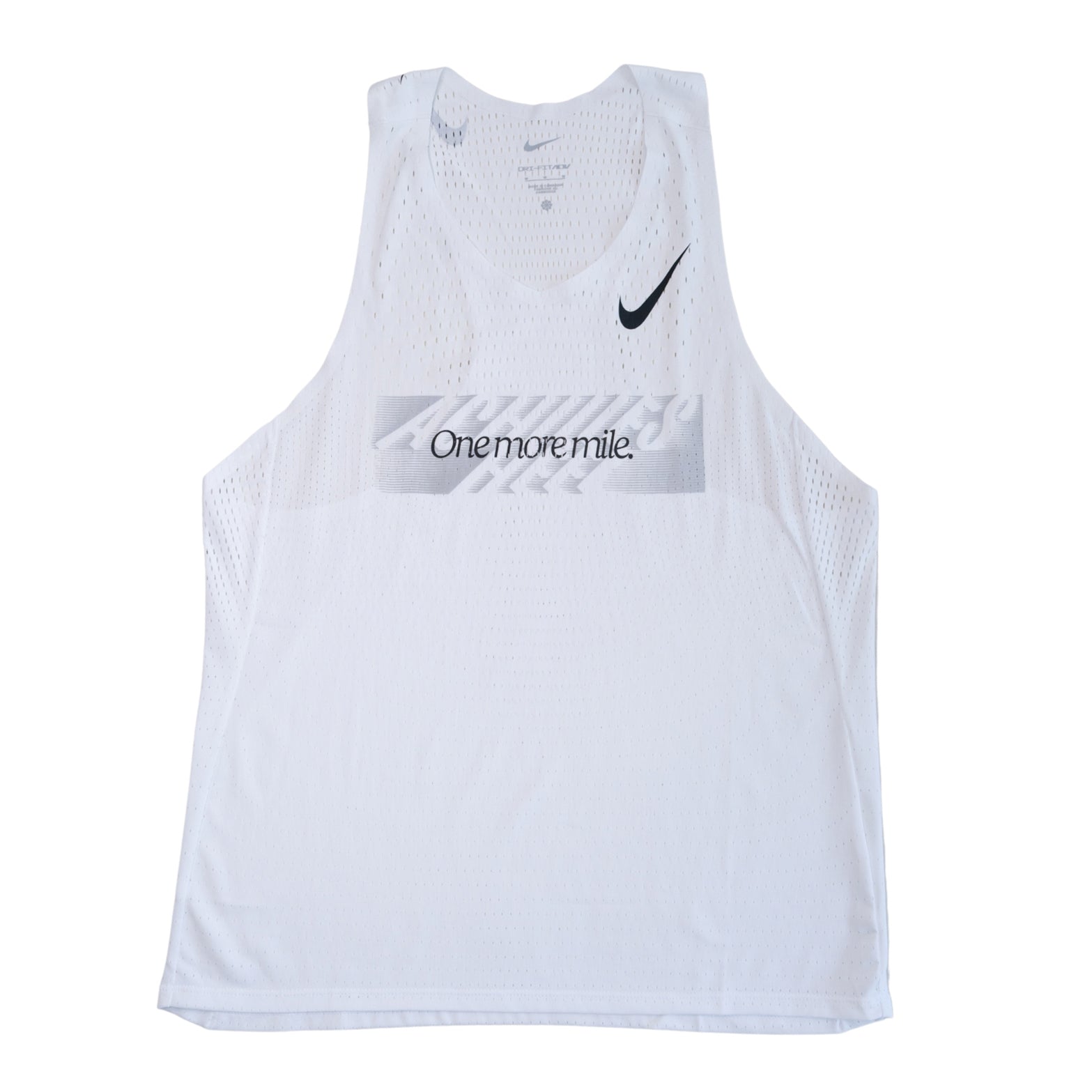 x Achilles Heel Men's 'One More Mile' AeroSwift ADV Running Vest Summit White / Black - Achilles Heel