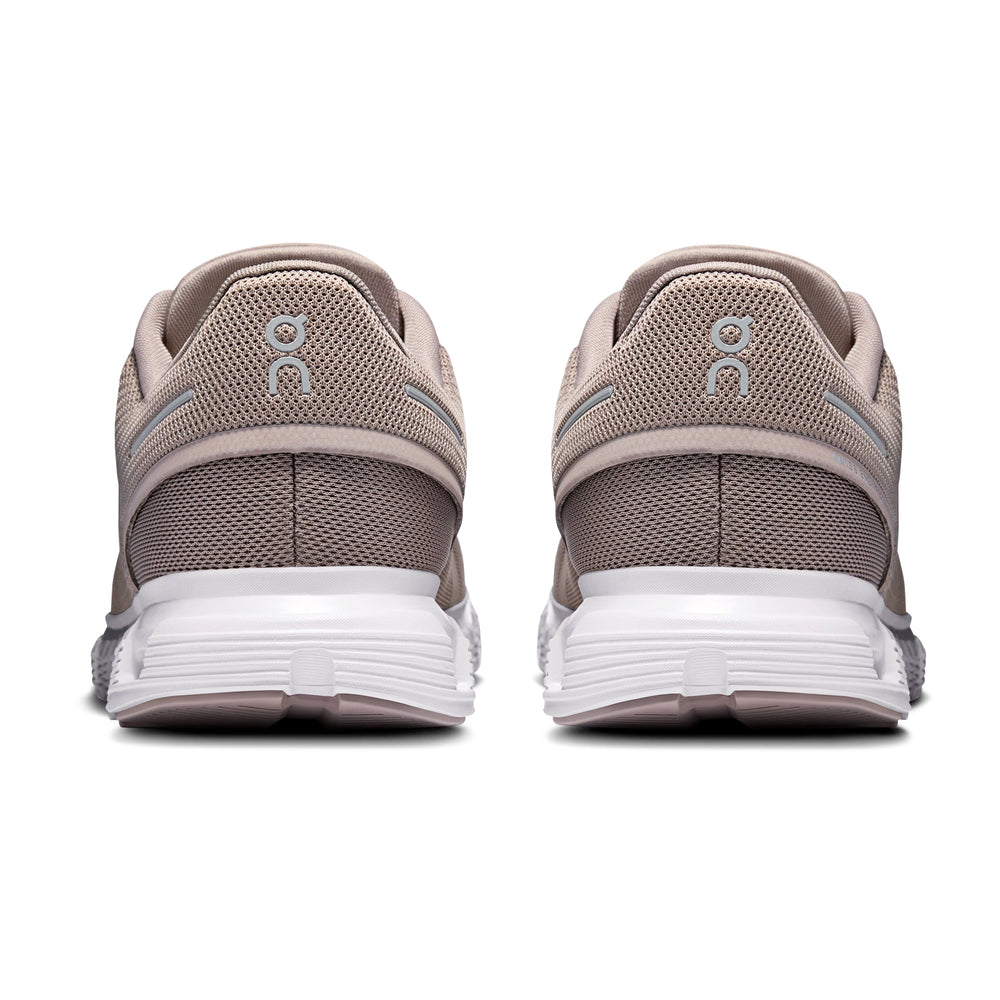 On Men's Cloud 6 Fog / White - achilles heel