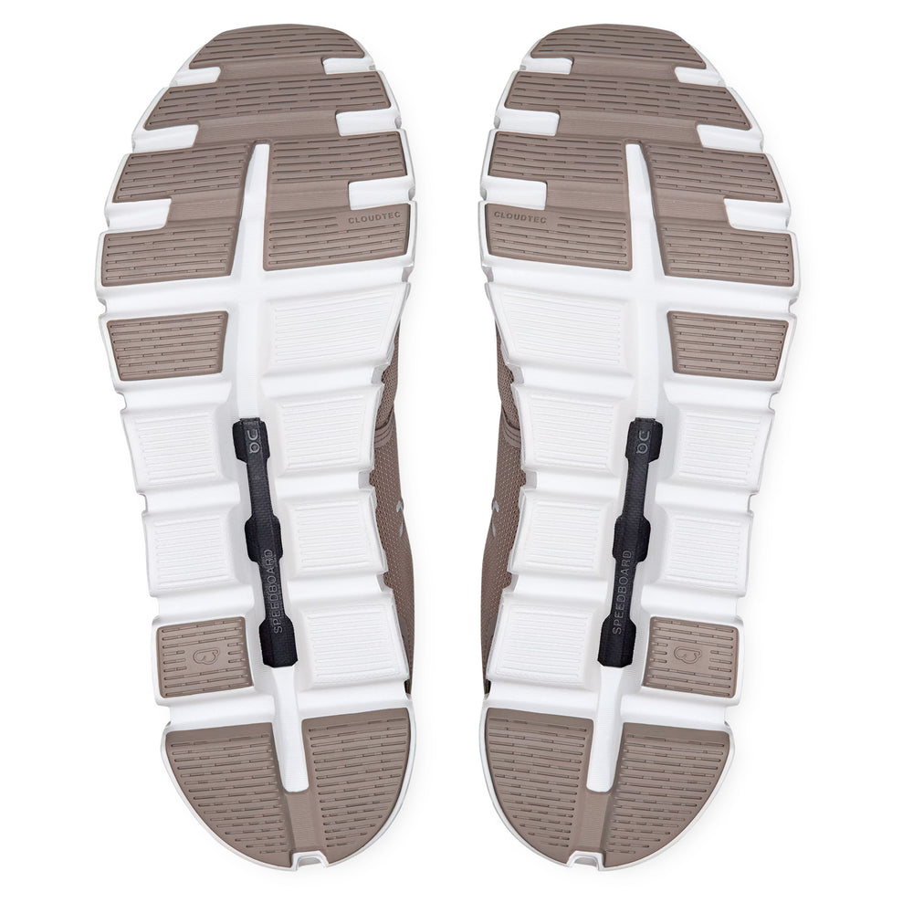 On Men's Cloud 6 Fog / White - achilles heel