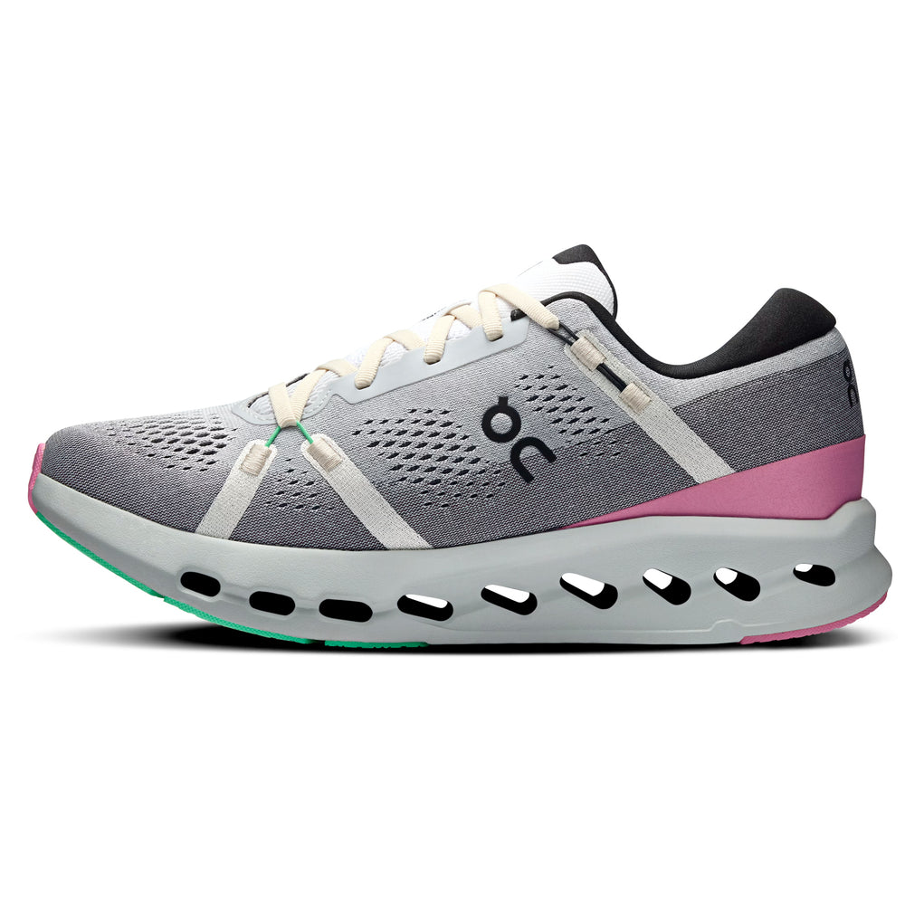 On Men's Cloudsurfer 2 Running Shoes White / Mineral - achilles heel