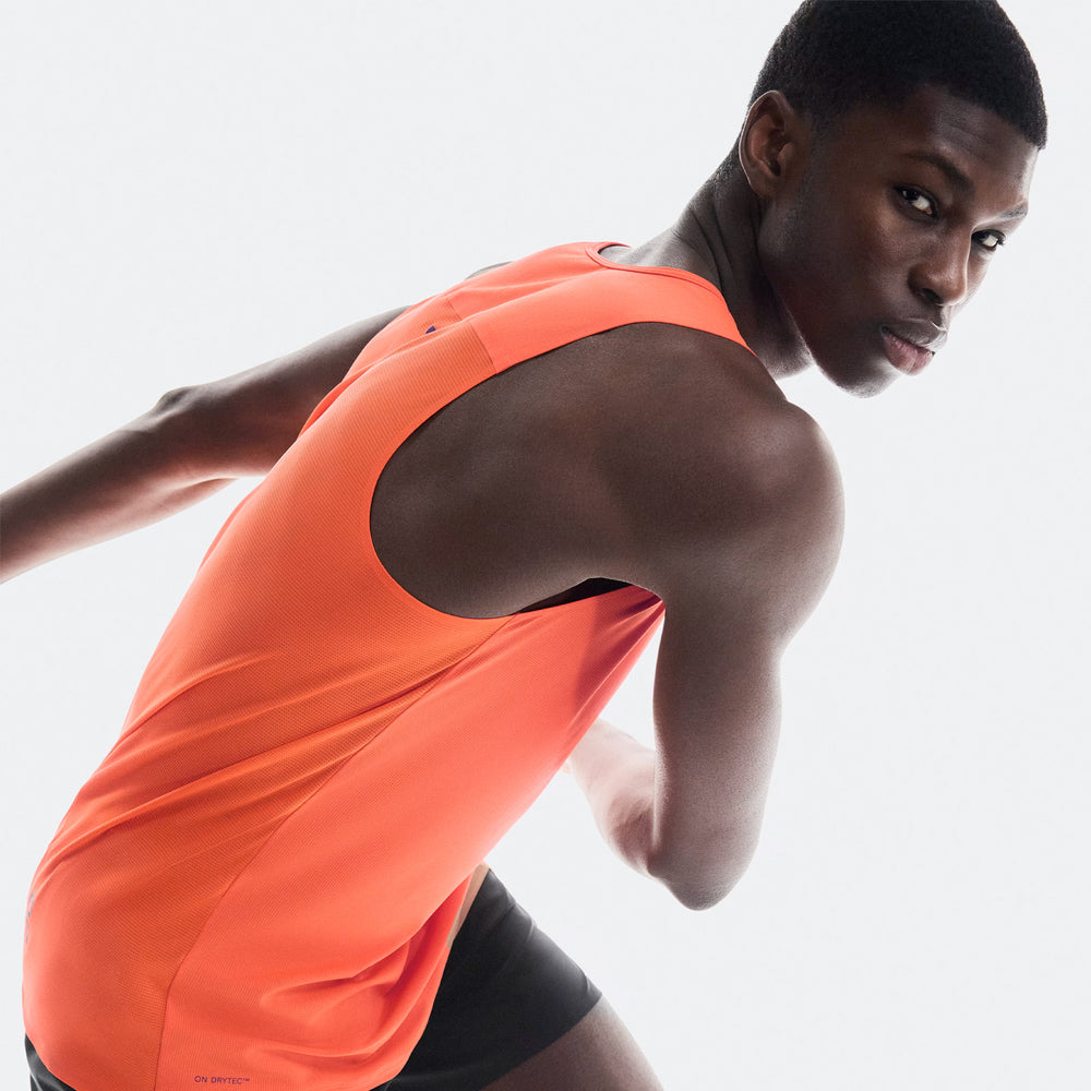 On Men's Performance Tank Flame - achilles heel