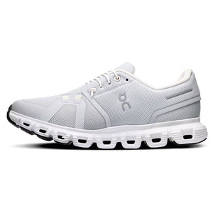 On Women's Cloud 6 Glacier / White - achilles heel
