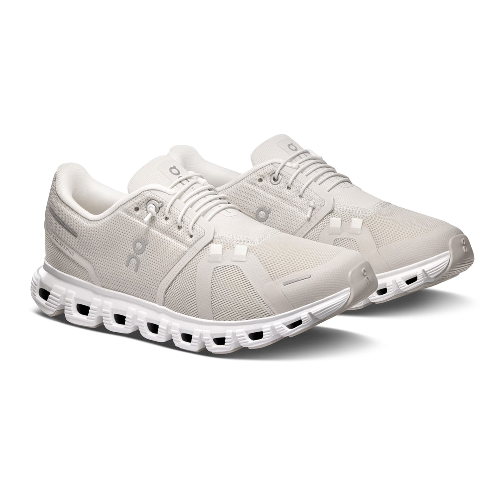 On Women's Cloud 6 Pearl / White - achilles heel