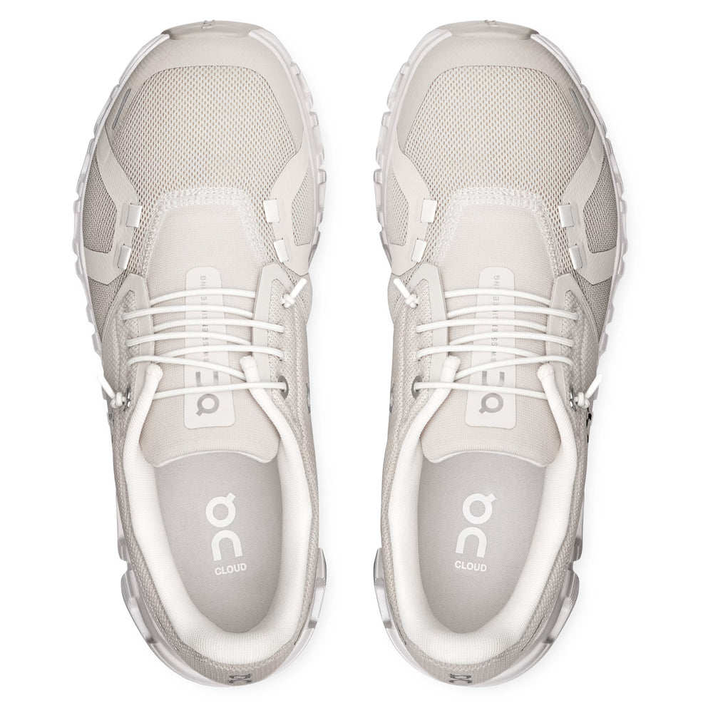 On Women's Cloud 6 Pearl / White - achilles heel