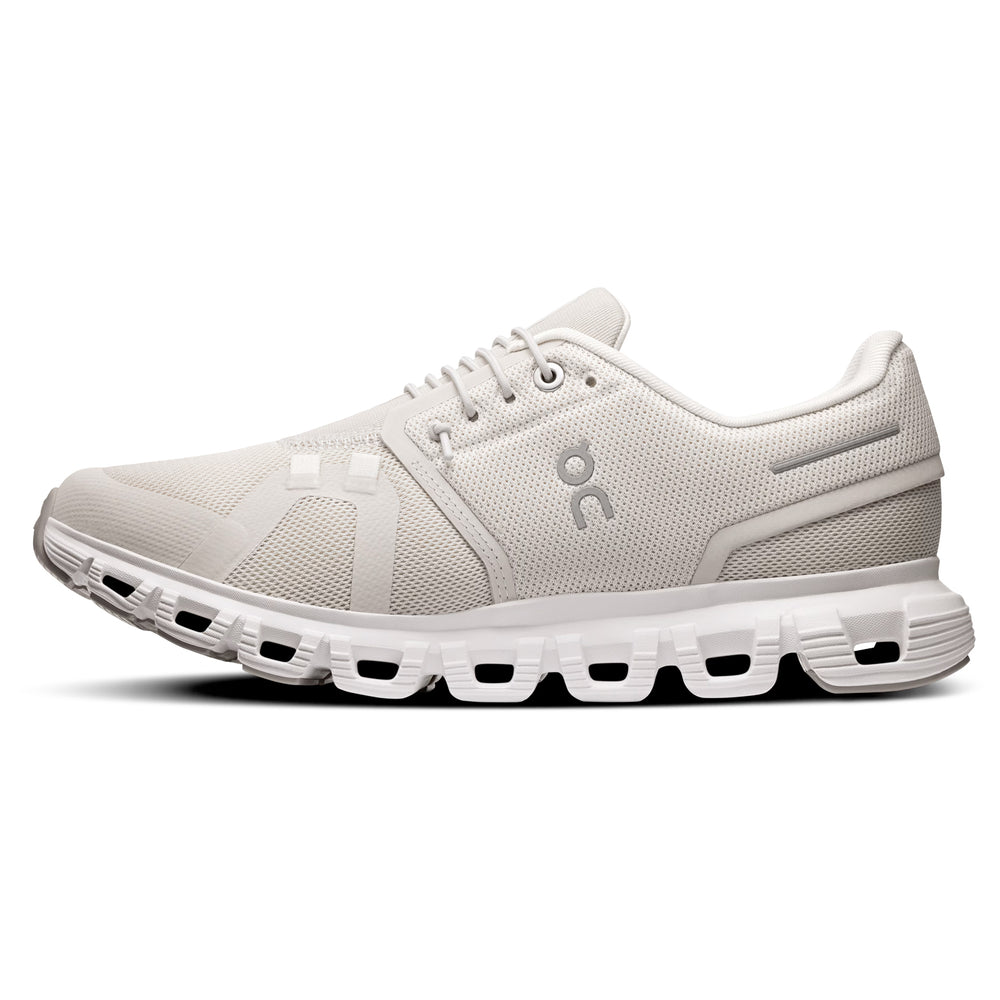 On Women's Cloud 6 Pearl / White - achilles heel