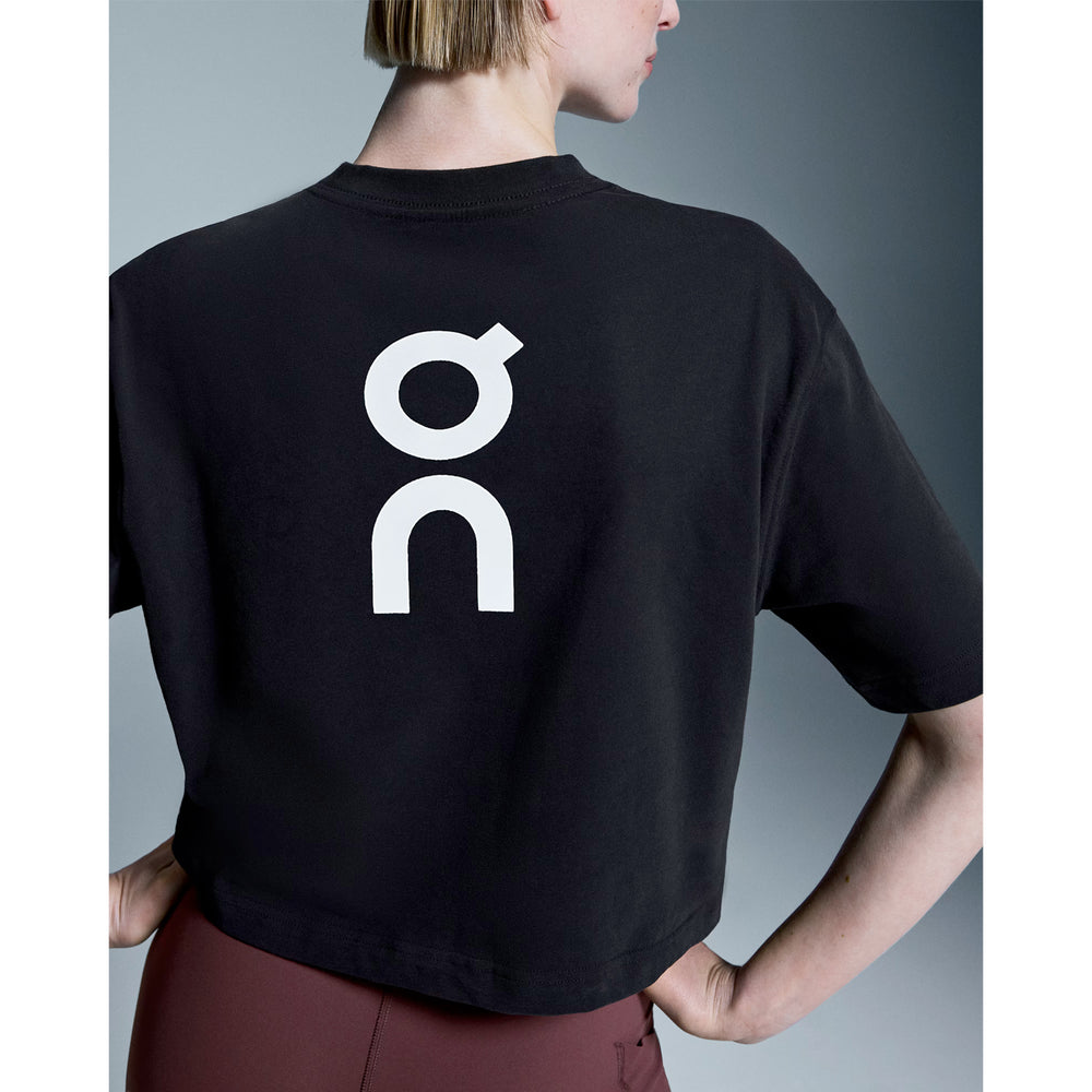 On Women's Club Boxy-T Black - Achilles Heel