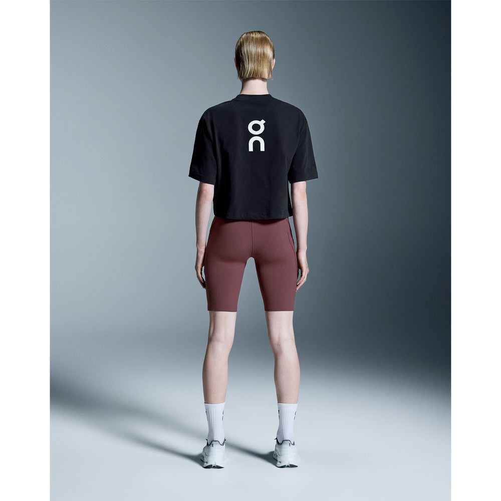 On Women's Club Boxy-T Black - Achilles Heel