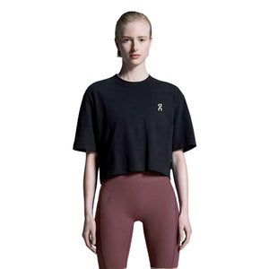 On Women's Club Boxy-T Black - Achilles Heel