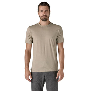 Patagonia Men's Capilene Cool Merino Blend Tee Seabird Grey - achilles heel