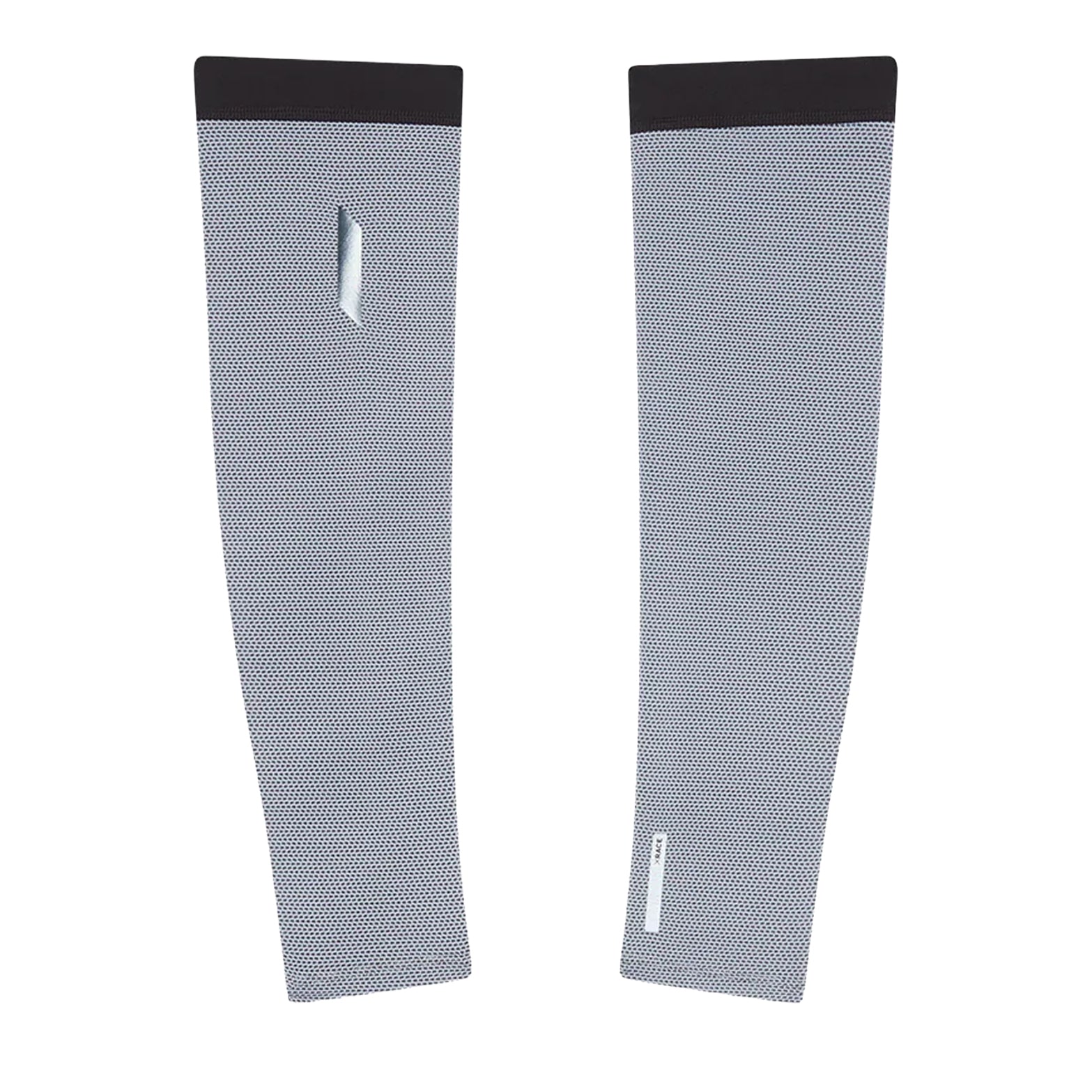 Soar Race Sleeves in Black Fade — front view showing ultralight stretch-woven construction, close-fitting silhouette and black fade colourway detail