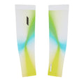 Soar Race Sleeves in Yellow Fade — front view showing ultralight stretch-woven construction, close-fitting silhouette and black fade colourway detail