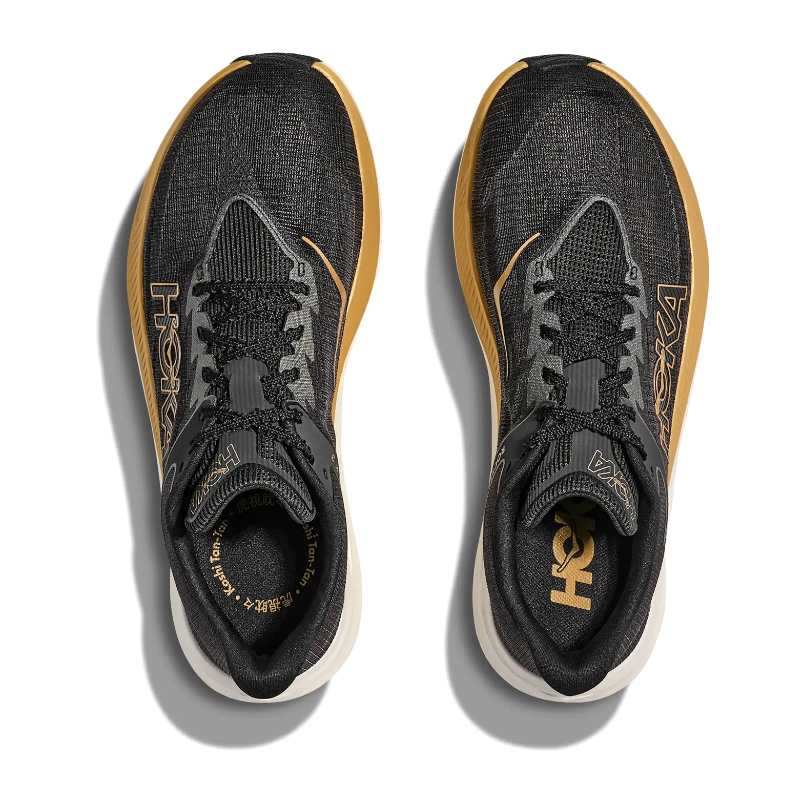 HOKA ロケットx3 ランニングシューズ ブラック/ゴールド 28.0㌢ Hoka Rocket X 3 Koshi Tan-Tan Running Shoes Black / Gold at
