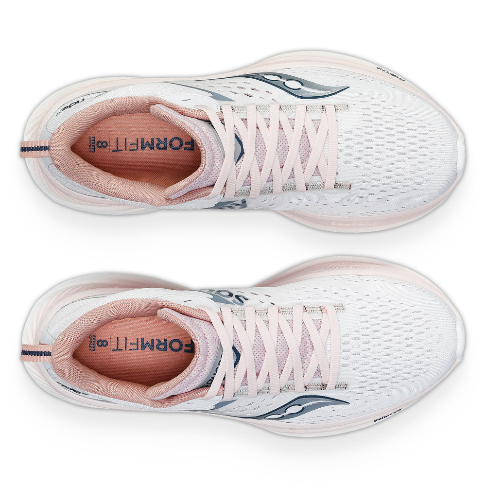 Saucony Women's Ride 17 Running Shoes White / Lotus - achilles heel