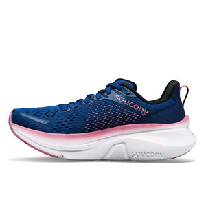 Saucony Women's Guide 17 Wide Fit Running Shoes Navy / Orchid - achilles heel