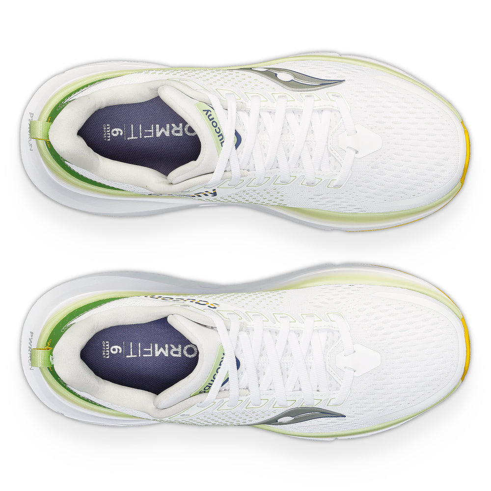 Saucony Women's Guide 17 Running Shoes White / Fern - achilles heel