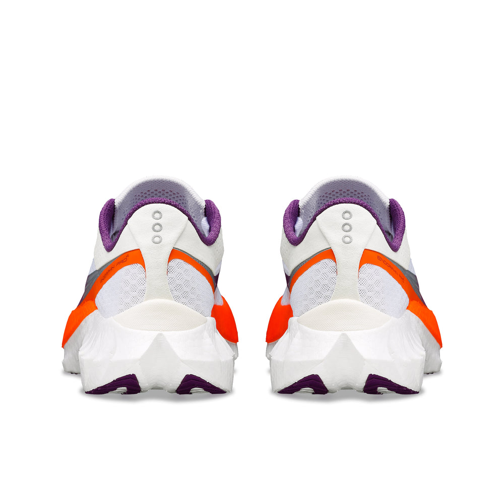 Saucony Women's Endorphin Pro 4 Running Shoes White / Violet - achilles heel