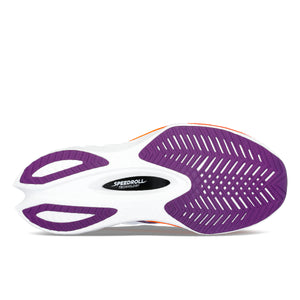 Saucony Women's Endorphin Pro 4 Running Shoes White / Violet - achilles heel