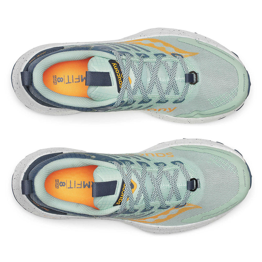 Saucony Women's Ride TR2 Trail Running Shoes Jade / Mirage - achilles heel